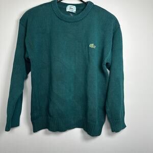 Vintage Lacoste Cable Knit Sweater Boys L 16/18